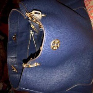 Large Navy Tory Burch Purse
